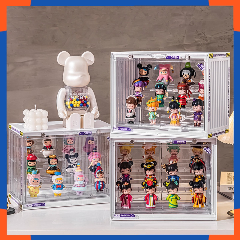 Toy Display Storage Box Transparent Case Storage Box Figure Display ...