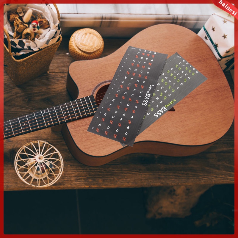 Guitar Sticker Fretboard Stickers Applique Scale Bass Trainer Notes