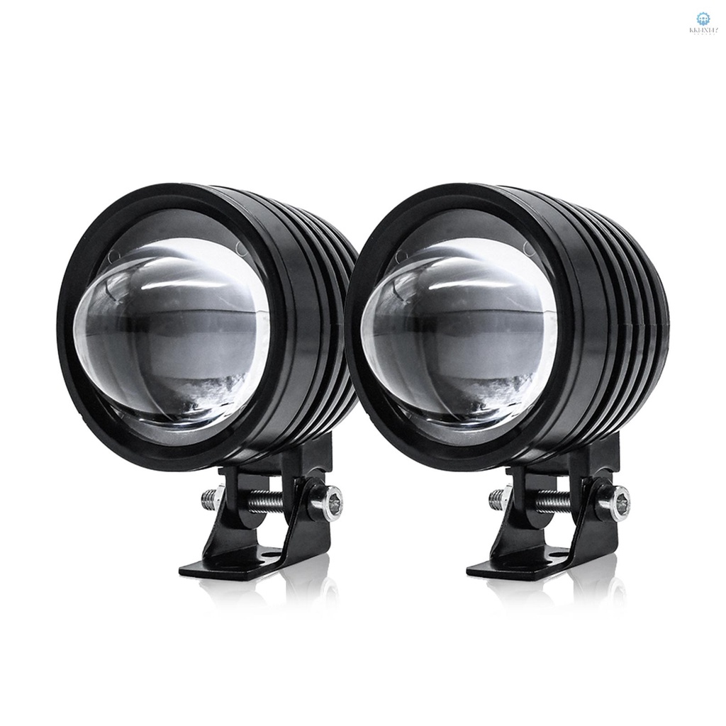 2Pcs Motorcycle Spot Lights Motorcycle LED Driving Lights Fog Lamps