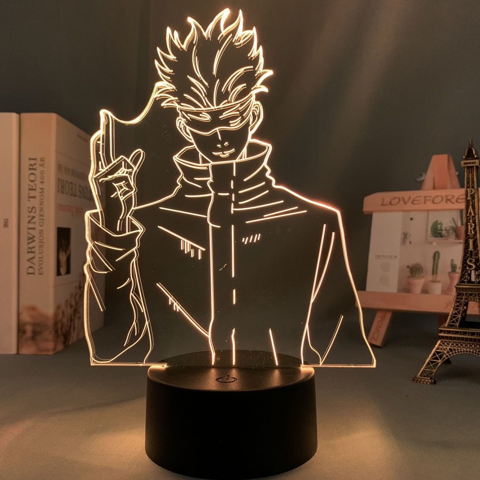 Jujutsu Kaisen 3D Night Satoru Gojo Light Figure Peripheral Creative ...