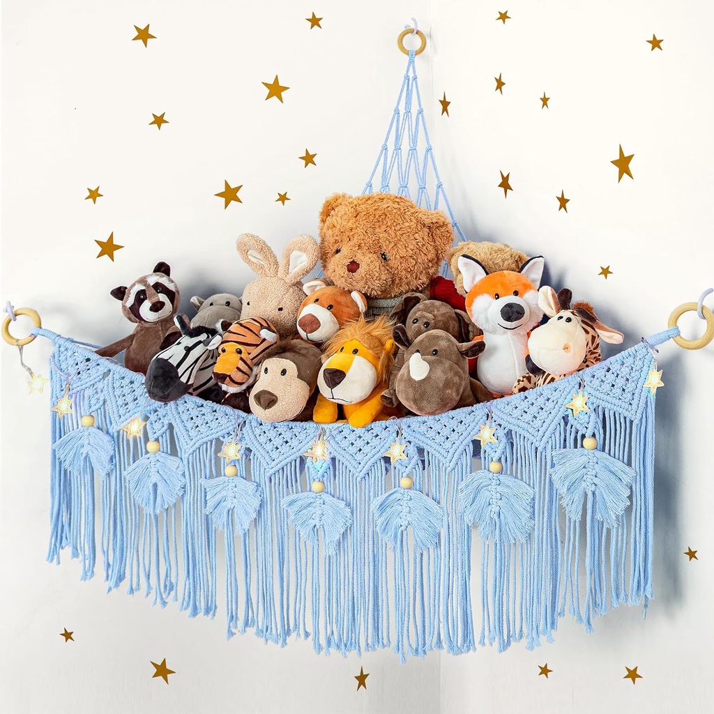 Hanging net for stuffed animals best sale