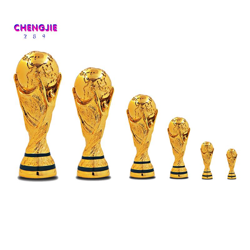 Football Ballon d'Or Trophy Replicas Resin Plating Gold Color Football Best  Player Award Trophy Men and Women Fans Home Decoration Collection