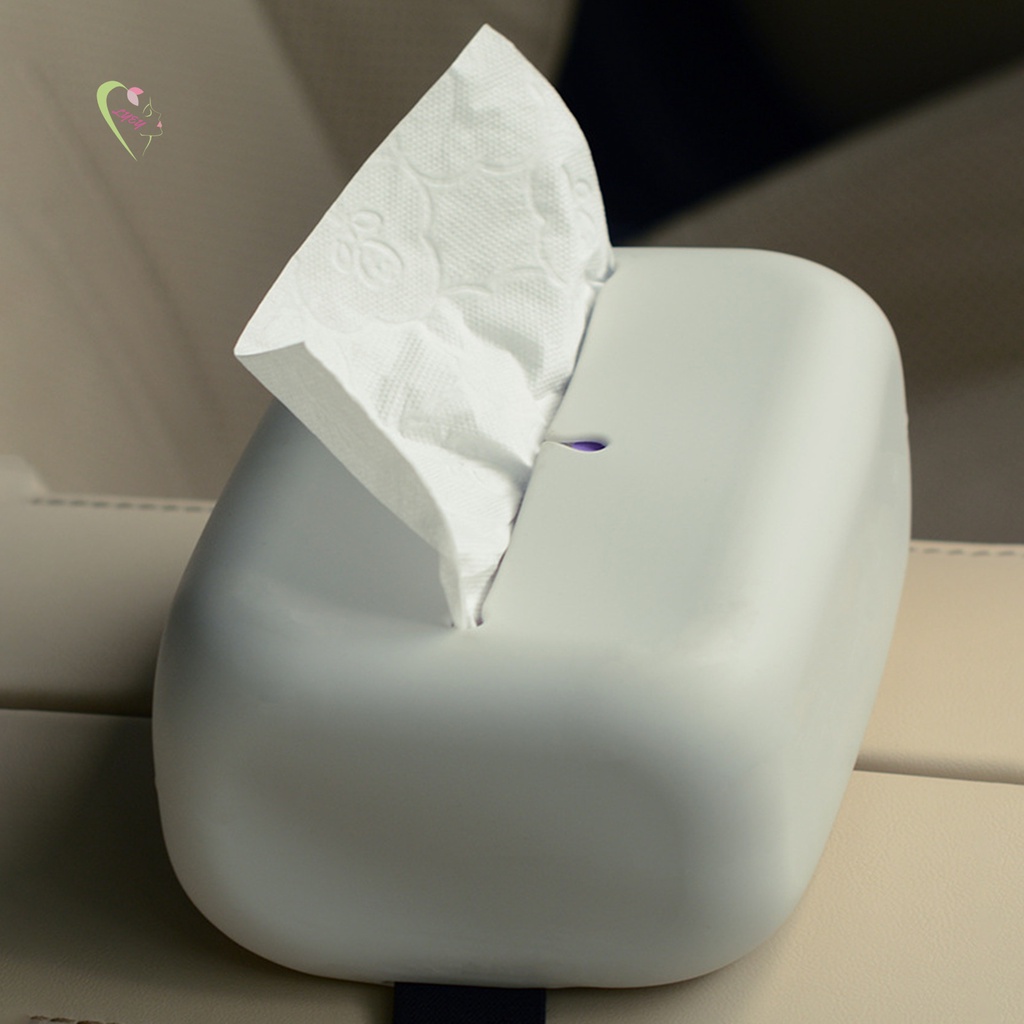 Simple Silicone Tissue Box For Car Large Capacity Tissue Holder Box For