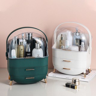 Light Luxury Cosmetics and Skin Care Products Dressing Case Bedroom ...
