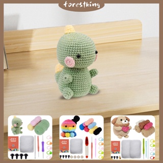 8Pcs Crochet Animal Kit for Beginners Complete Crochet Knitting
