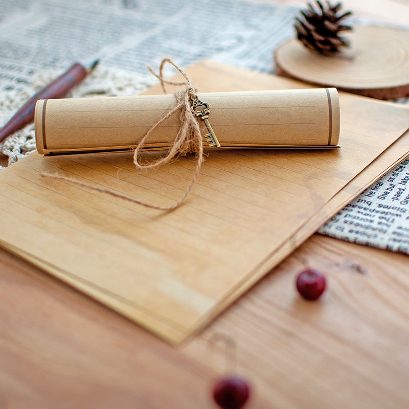 Retro Kraft Paper Letter Paper Envelope Set Literary Small Fresh