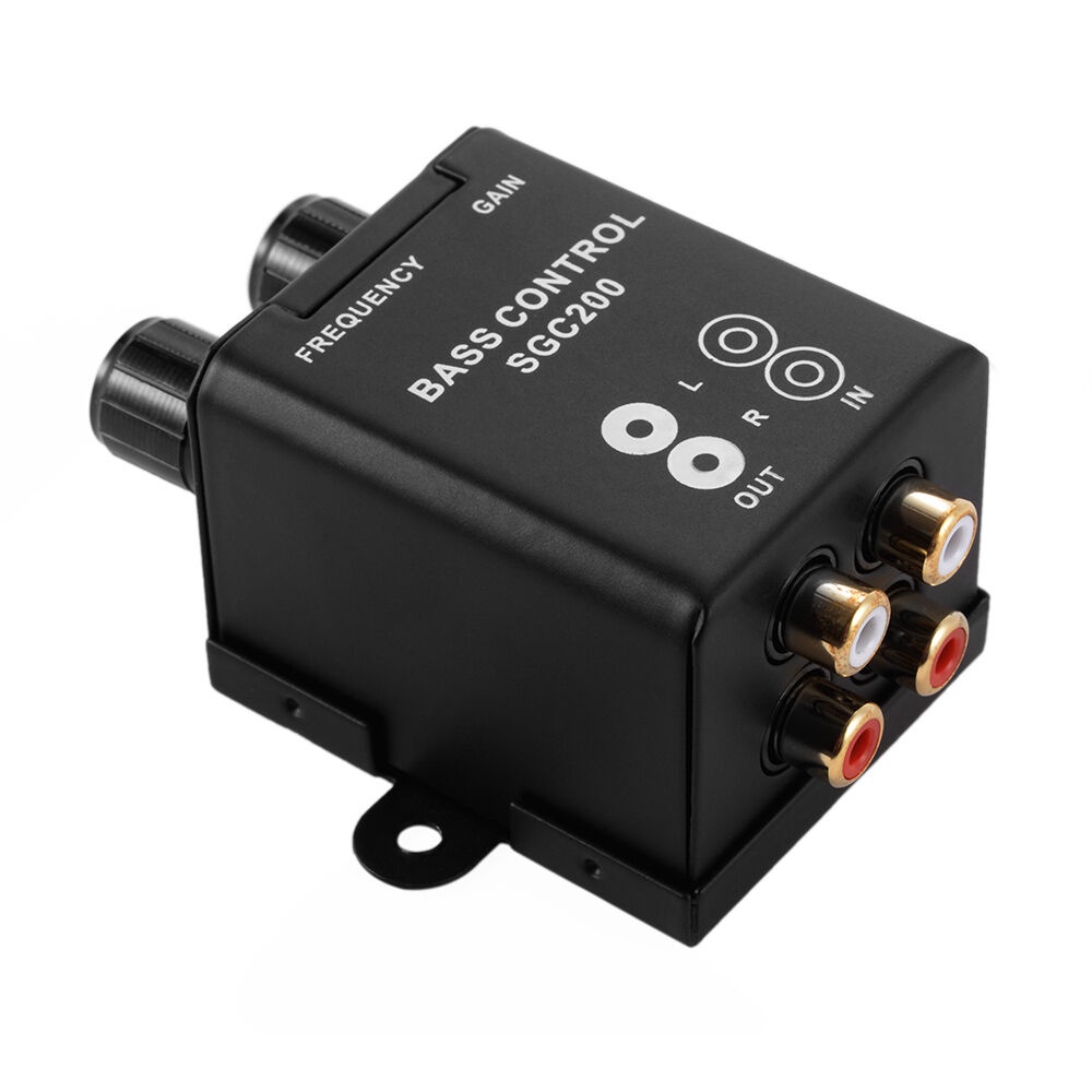 Car RCA Adjust Line Level Volume Control Knob Subwoofer Equalizer Bass