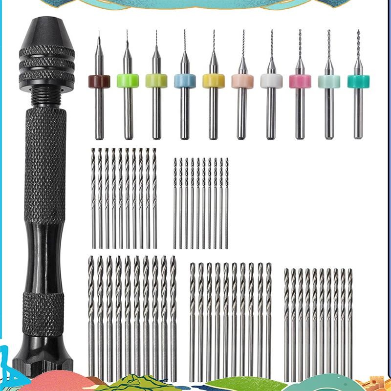 61PCS Vise Hand Drill Bits Set, Inclusief Bench Nederlands - View #11