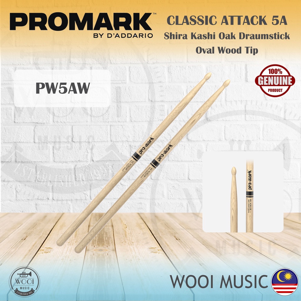 ProMark Classic Attack 5A Shira Kashi Bacchette In Rovere | WhichOne - Foto 12