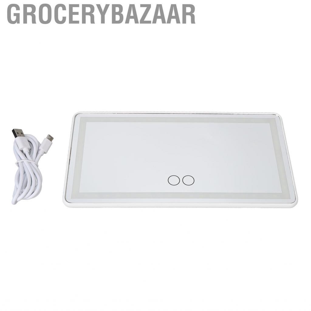 Grocerybazaar Car Visor Vanity Mirror 4 Sided Light Strips High