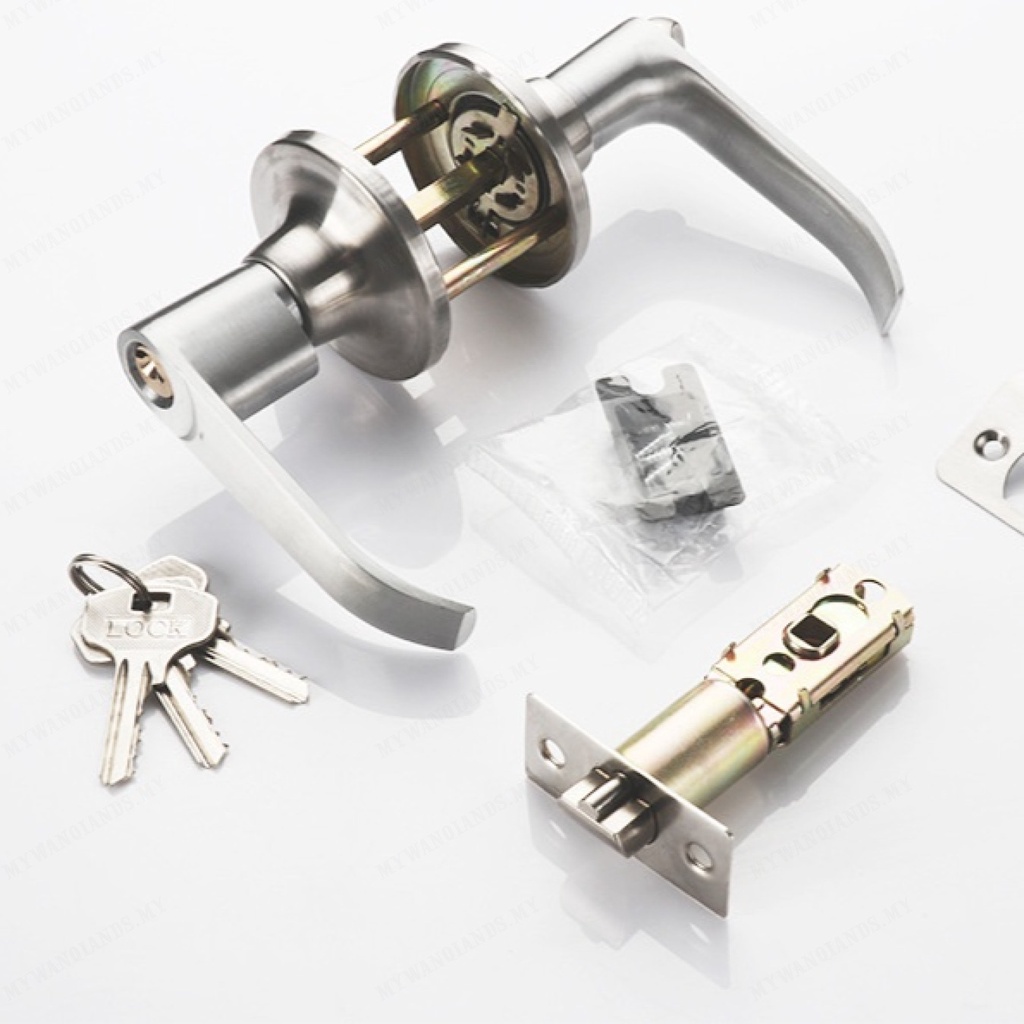 Plastic Steel Door Lock Color Steel Rod Type Handle Door Lock Ball Type