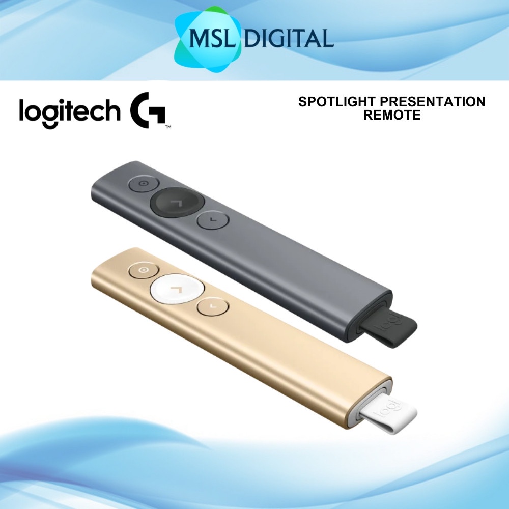 Logitech Spotlight Presentation Remote Presenter Adjustable Spotlight