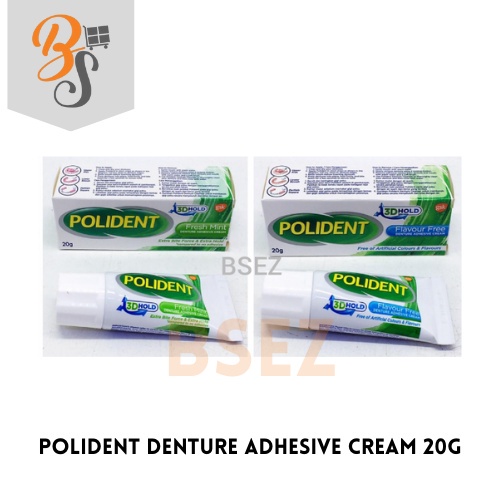 POLIDENT DENTURE ADHESIVE CREAM 20G Shopee Malaysia