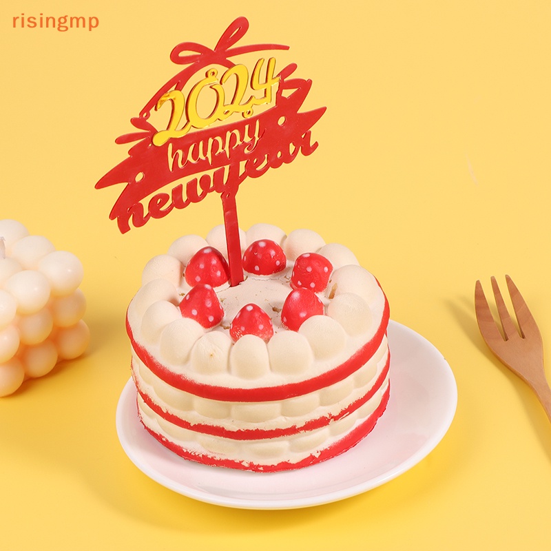 Risingmp 1Pc Creative Acrylic Happy New Year 2024 Cake Topper For   Sg 11134201 7rbmu Ln9w6erjitay89