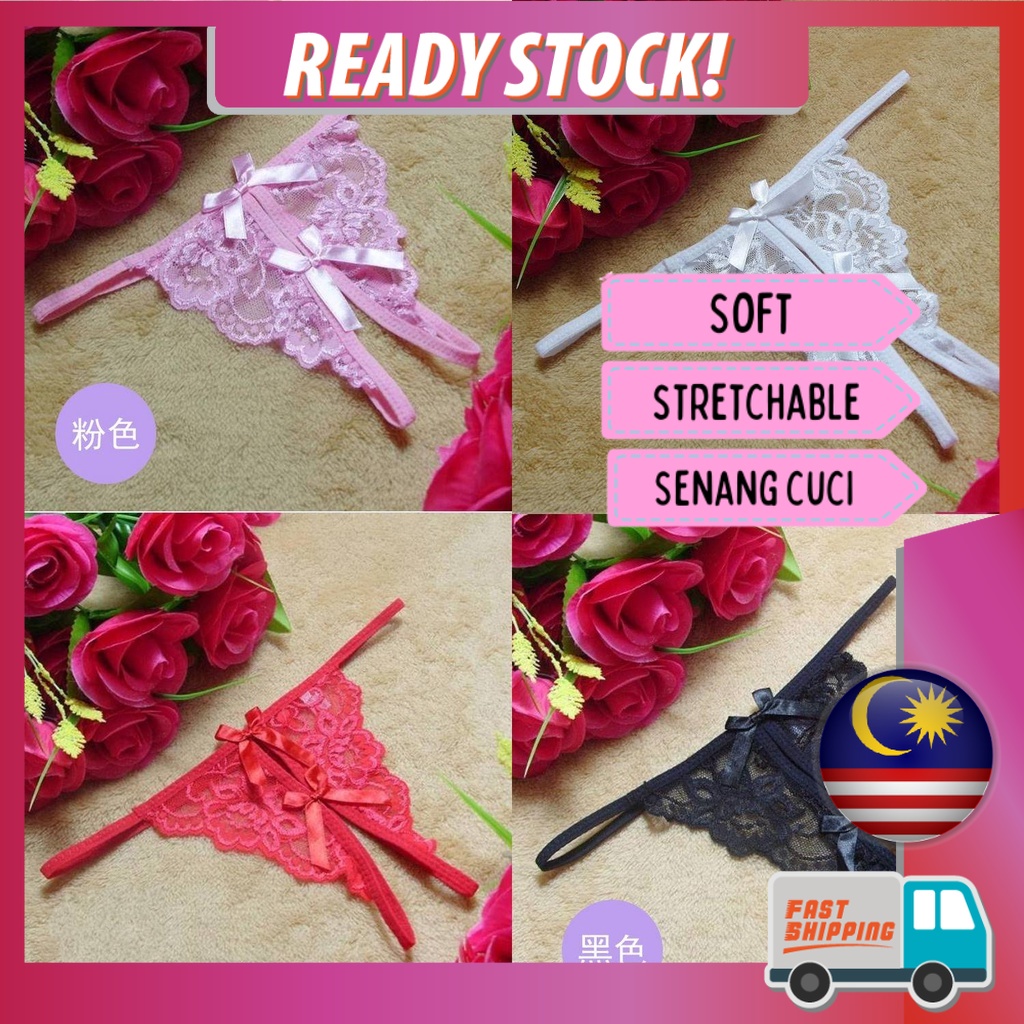 [ Malaysia Seller ] Women Sexy Underwear G String Butterfly Design Sexy