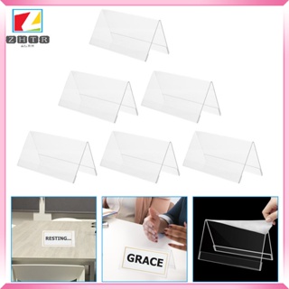 Desk name plate 6pcs Acrylic Display Holders Seating Number Holders Office  Name Display Signs Conference Supply 
