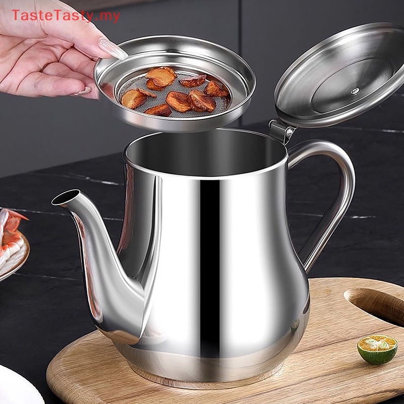 TasteTasty Filter Oil Pot Stainless Steel Household Leak-proof Wine Pot ...