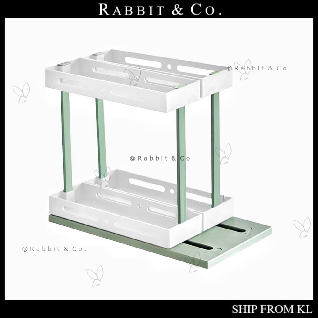 R&C Multi Function Rotating Spice Storage Rack Pull Out Kitchen