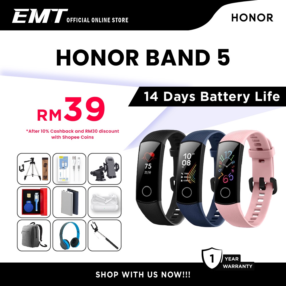 Huawei honor band discount 5 battery life