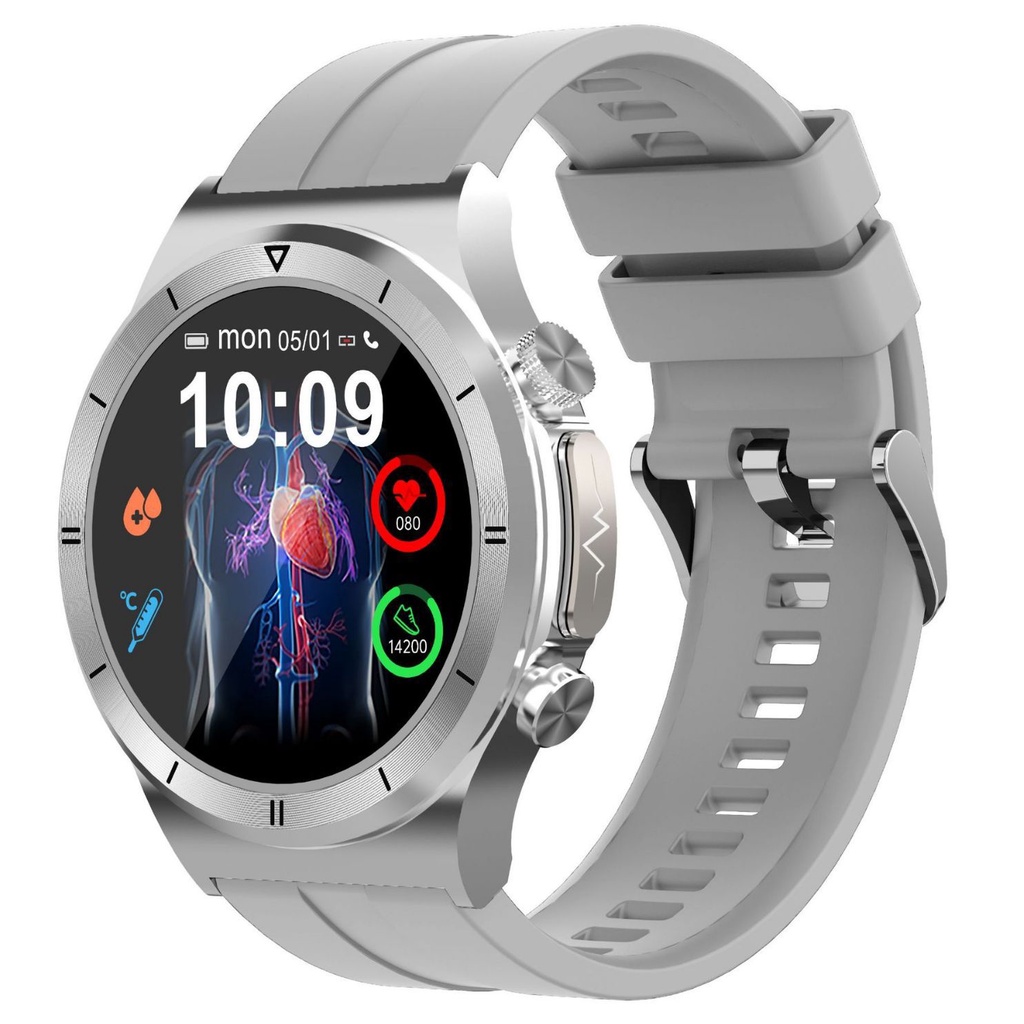 New T30 smartwatch ECG noninvasive blood glucose, heart rate, blood