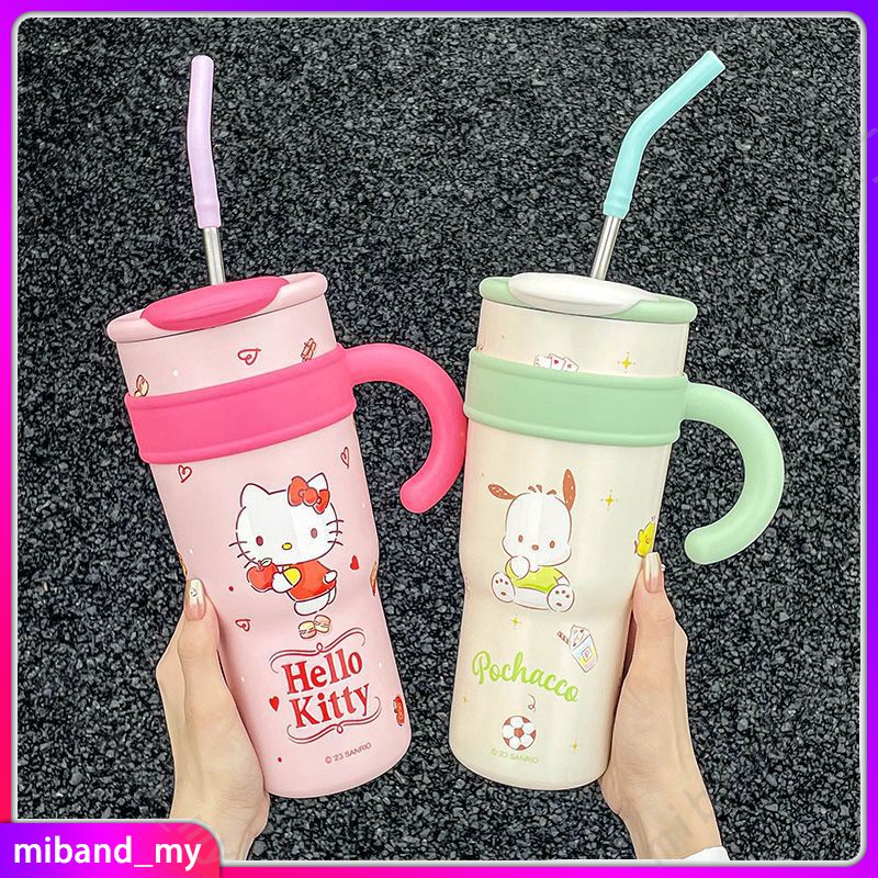 New high-value water bottle with straw for kids sanrio element cartoon ...