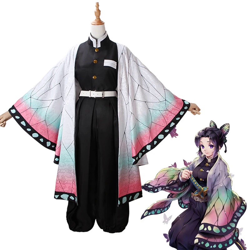 Demon Slayer Kochou Kanae Cosplay Costume Adult Kids Anime Kimetsu No ...