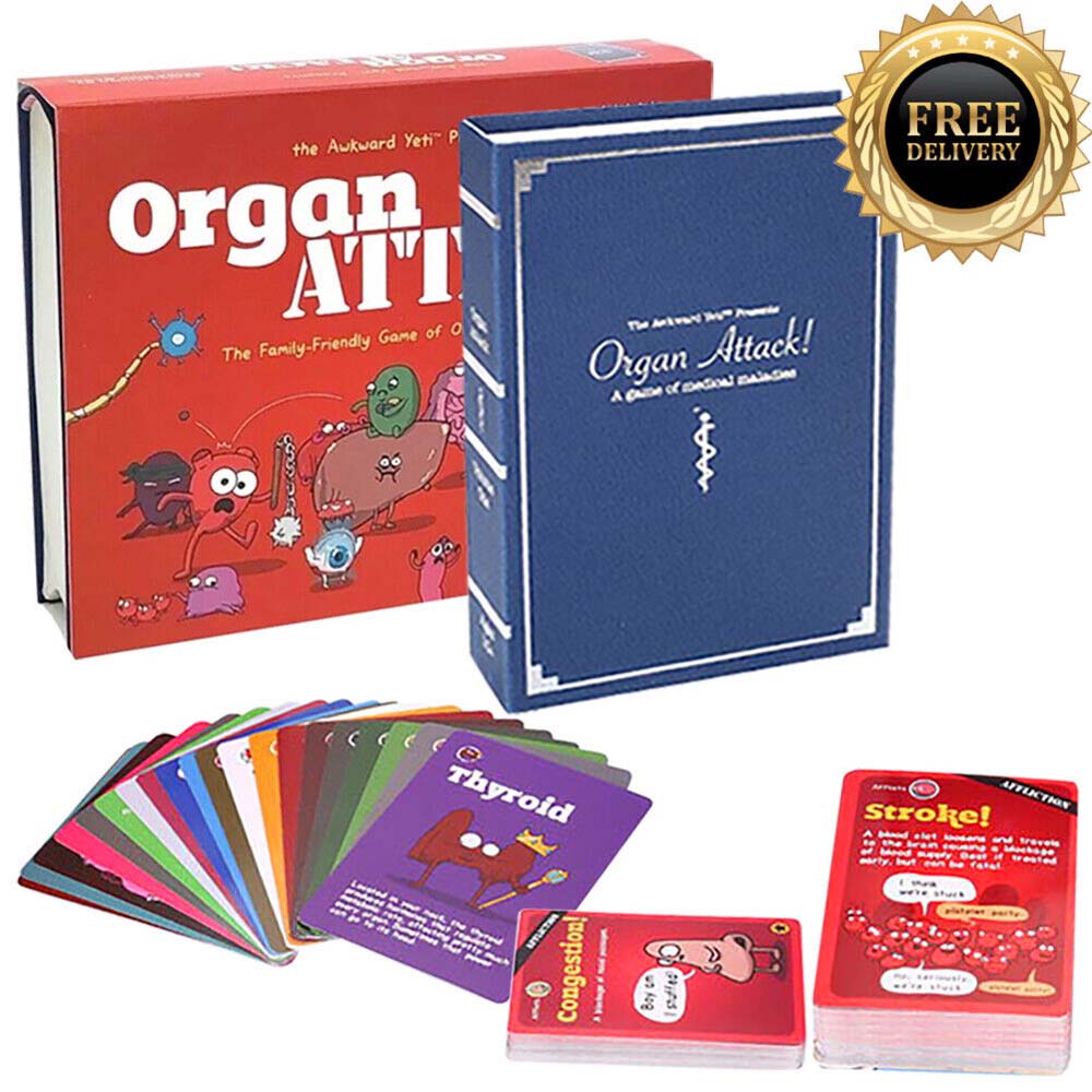 Organ Attack Card Game Board Family Game - Original New Dispatch Kids ...