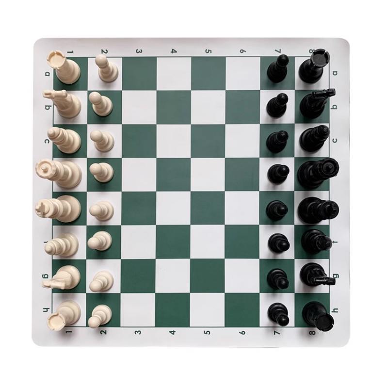 【ship in 24H】International Chess Set for Tournaments Roll Up Chess Mat ...