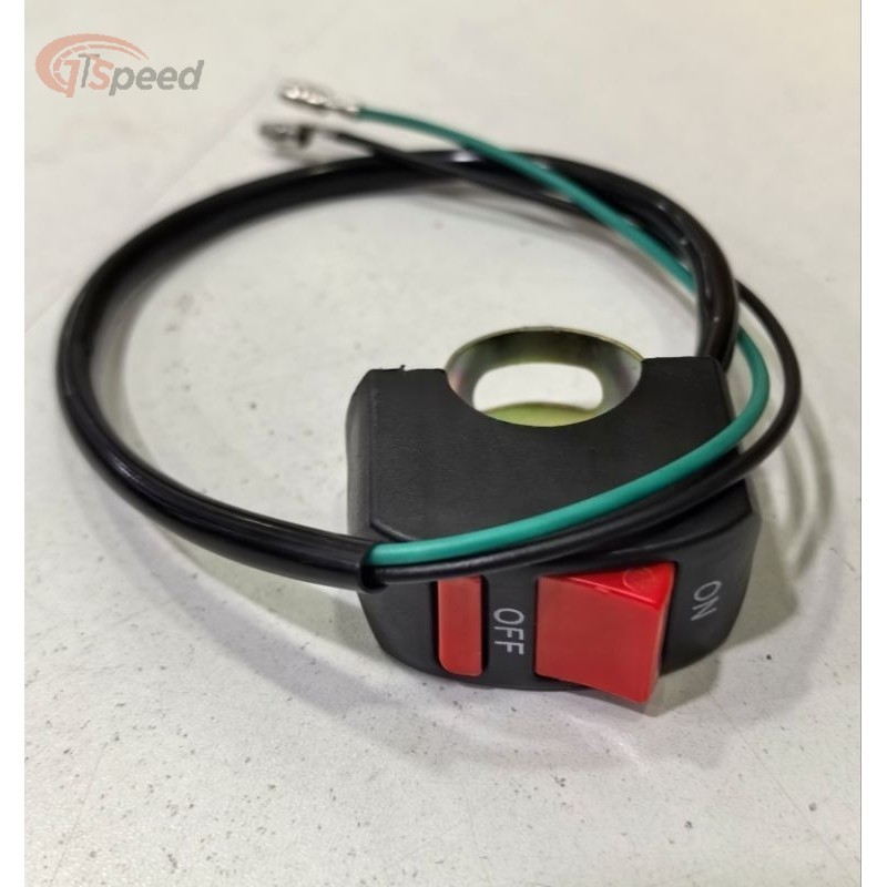 MOTOCYCLE MOTOBIKE UNIVERSAL HANDLE ON OFF SWITCH -2 WIRE- FIX TO 12V ...
