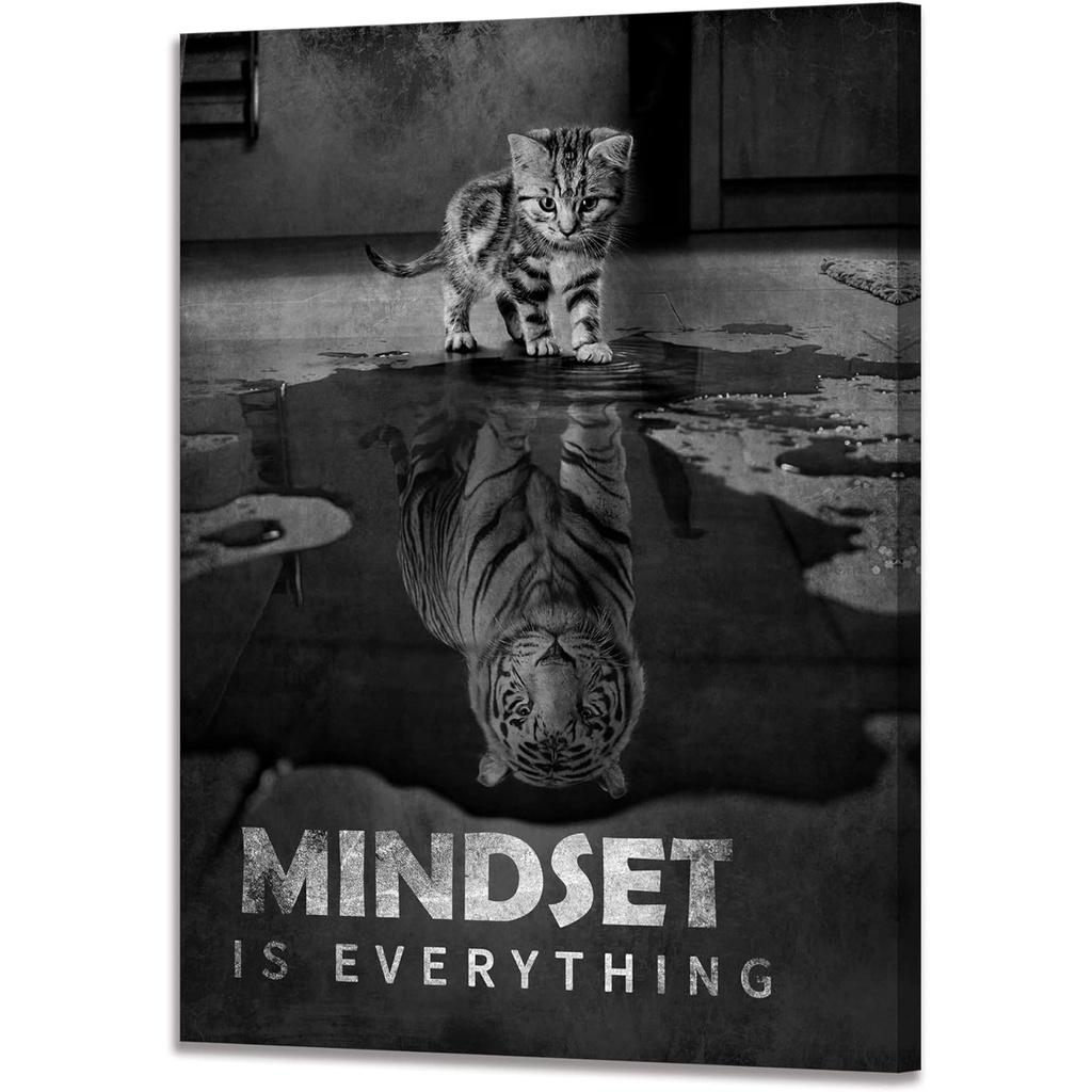 Mindset Is Everything Motivation Posters Canvas Artwork Inspirational