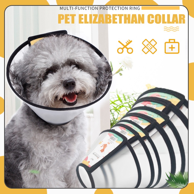 Adjustable Elizabethan Collar Recovery Pet ECollar Protective Collar