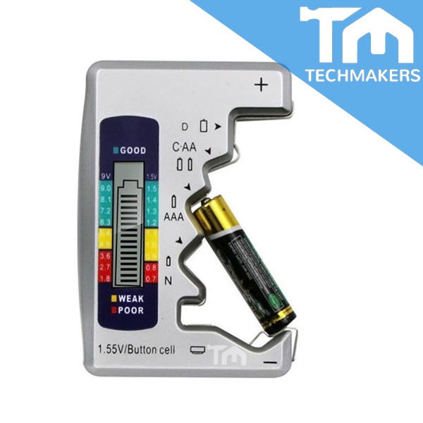 BT-168 Pro 1.2V/1.5V/3V/9V AA AAA LR44 CR2032 R14 18650 Cell Battery Checker Capacity Tester Universal Battery Tester