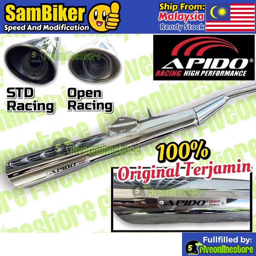 APIDO Modenas Kriss110 STD Racing / Open Silencer Exhaust Pipe Modenas ...