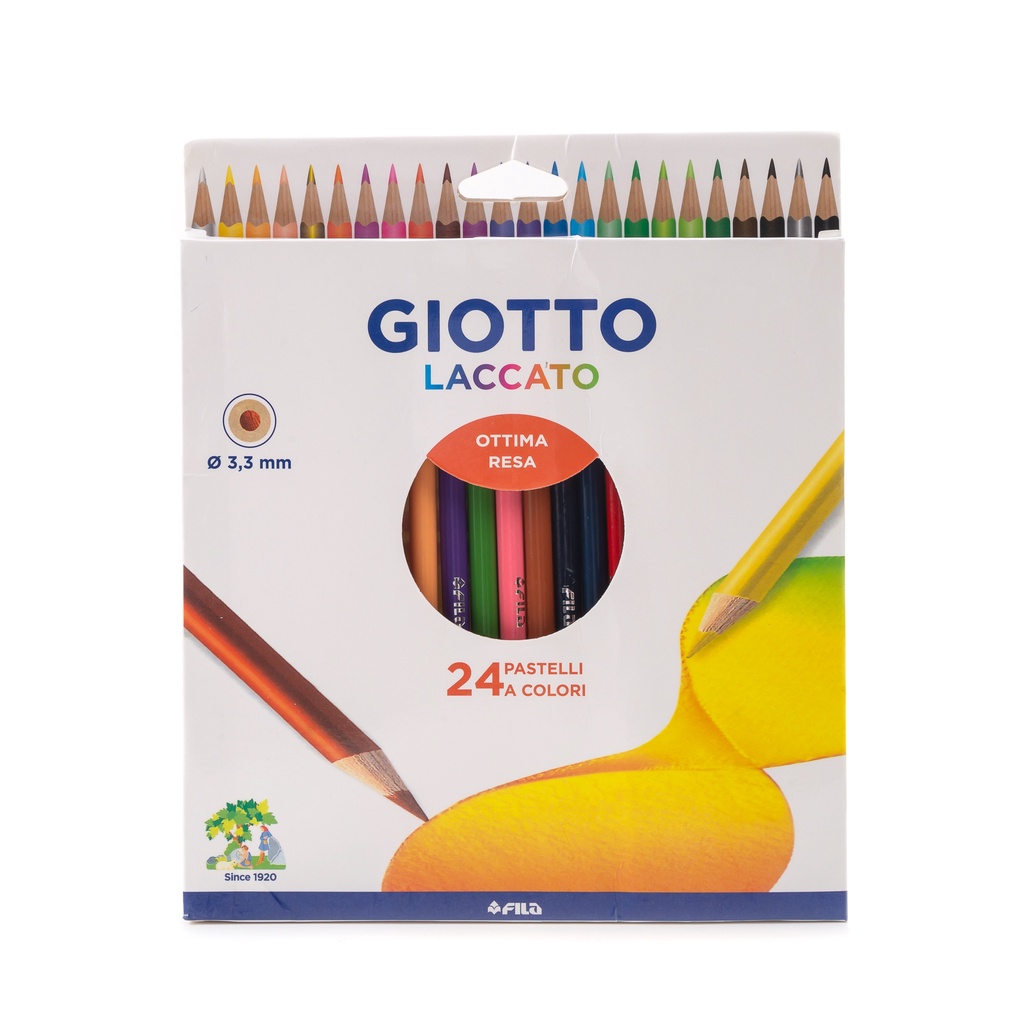 Ossayi 24pcs Crayola Colored Pastels Pencils Set, GIOTTO Colors Pencils ...