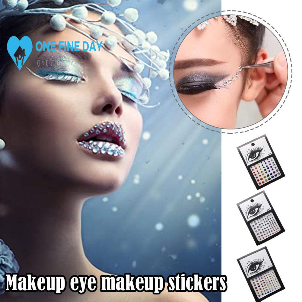 DIY Adhesive Face Jewels Gems Temporary Tattoo Eyes Rhinestone Body