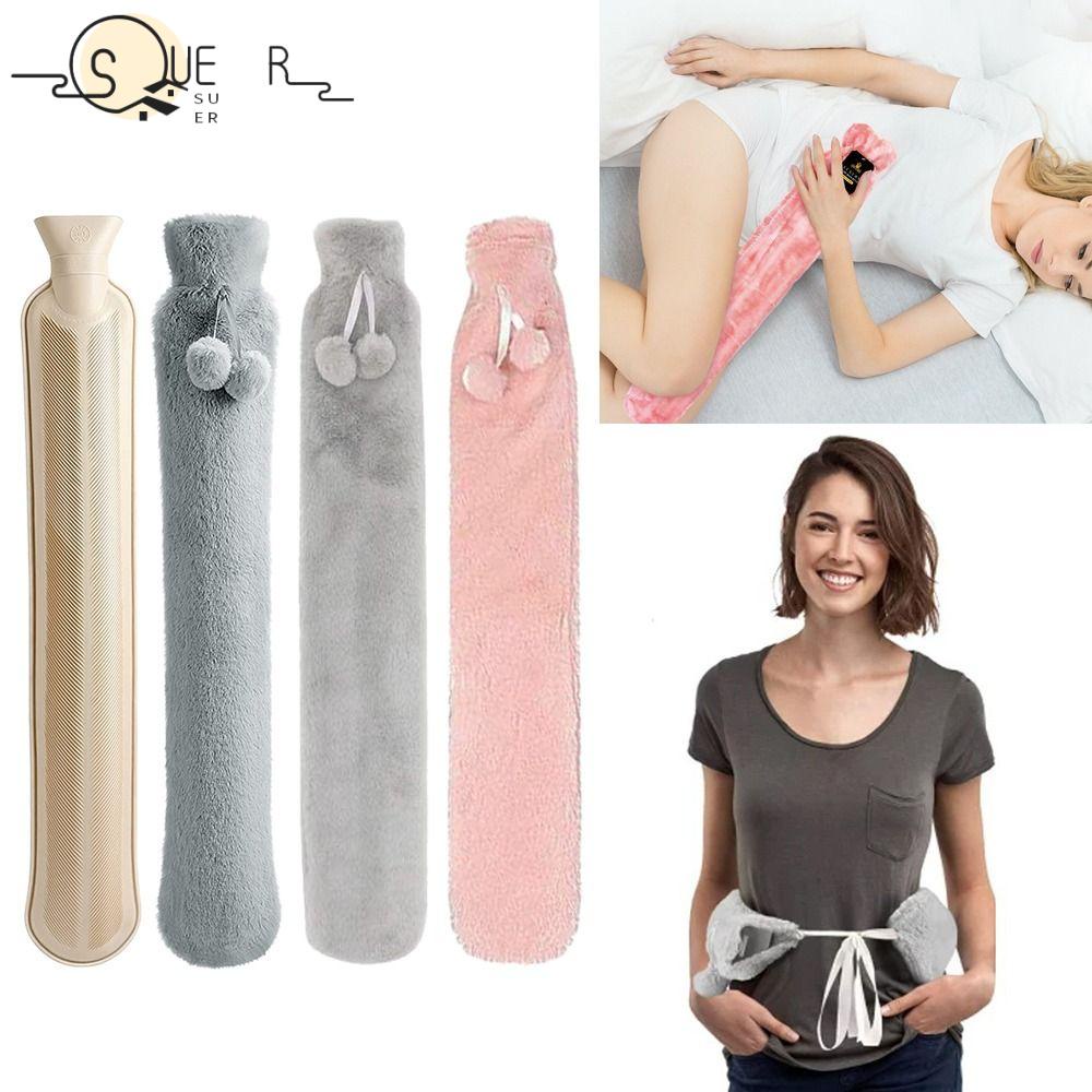 SUEREN Hot Water Bottle Long, Foot Hand Long Hot Water Bottles Bag