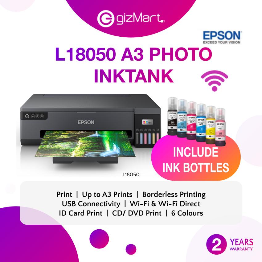 Epson Ecotank L18050 Ink Tank Wireless Printer With 6 Colour Ink Dyes Borderless Printing Up To 8896