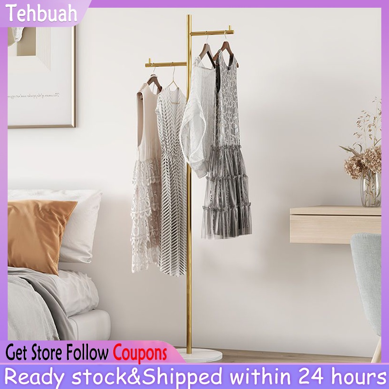 Nordic Coat Rack Marble Floor Standing Hat Rack Metal Floor Hanger