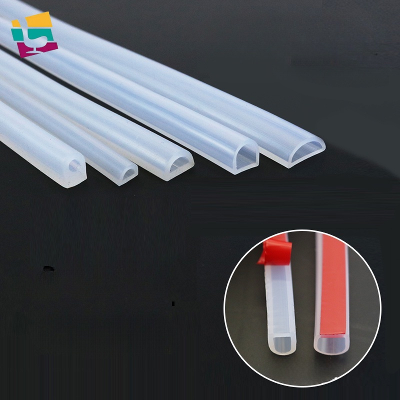 1 m high temperature resistant self-adhesive D-type silicone rubber ...