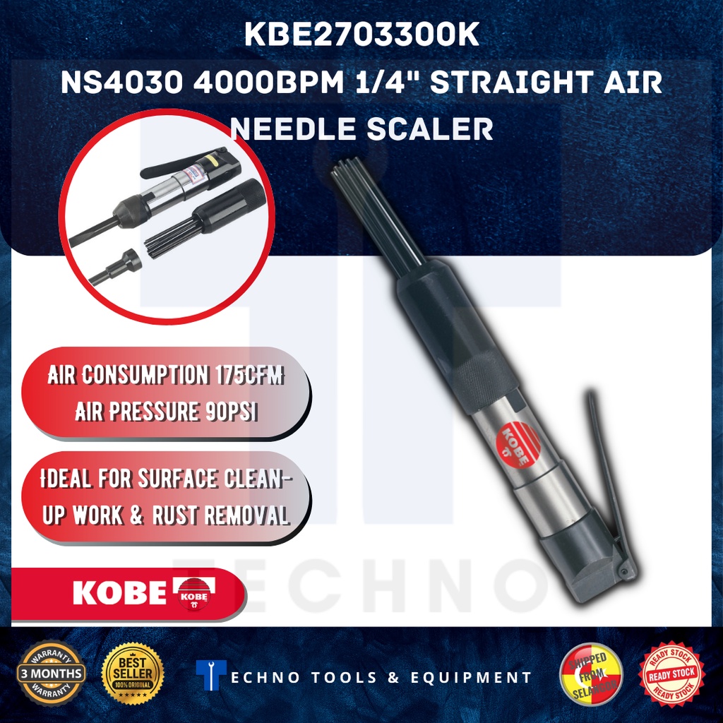 KOBE KBE2703300K HEAVY DUTY AIR NEEDLE SCALER NS4030 - 100% New ...