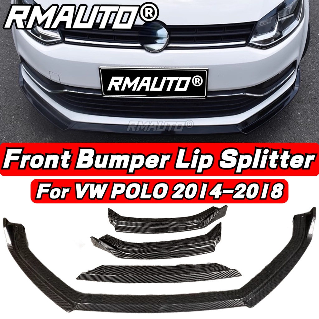 POLO MK5 Lip Front Bumper Splitter Diffuser Rear Spoiler Body Kit For