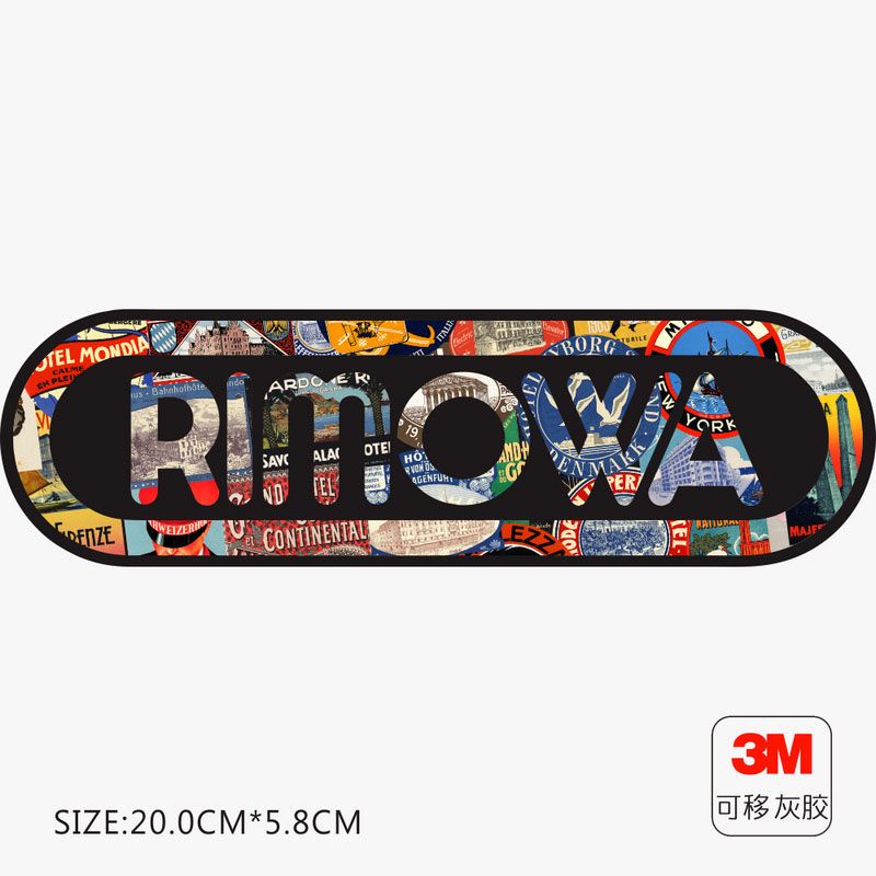 Large Rimowa Rimowa Suitcase Luggage Case Suitcase Sticker Street Brand ...