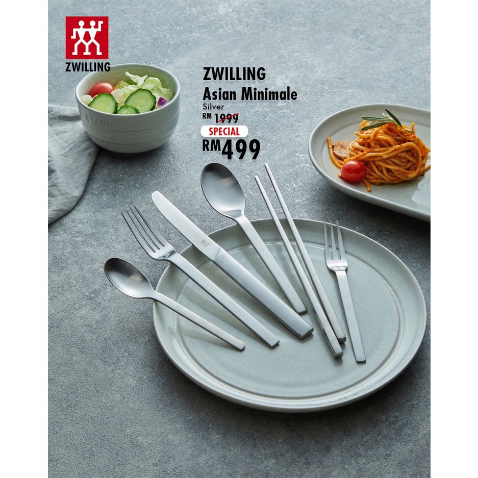 ZWILLING® MINIMALE 24-pcs Dinner Set, Silver | Shopee Malaysia