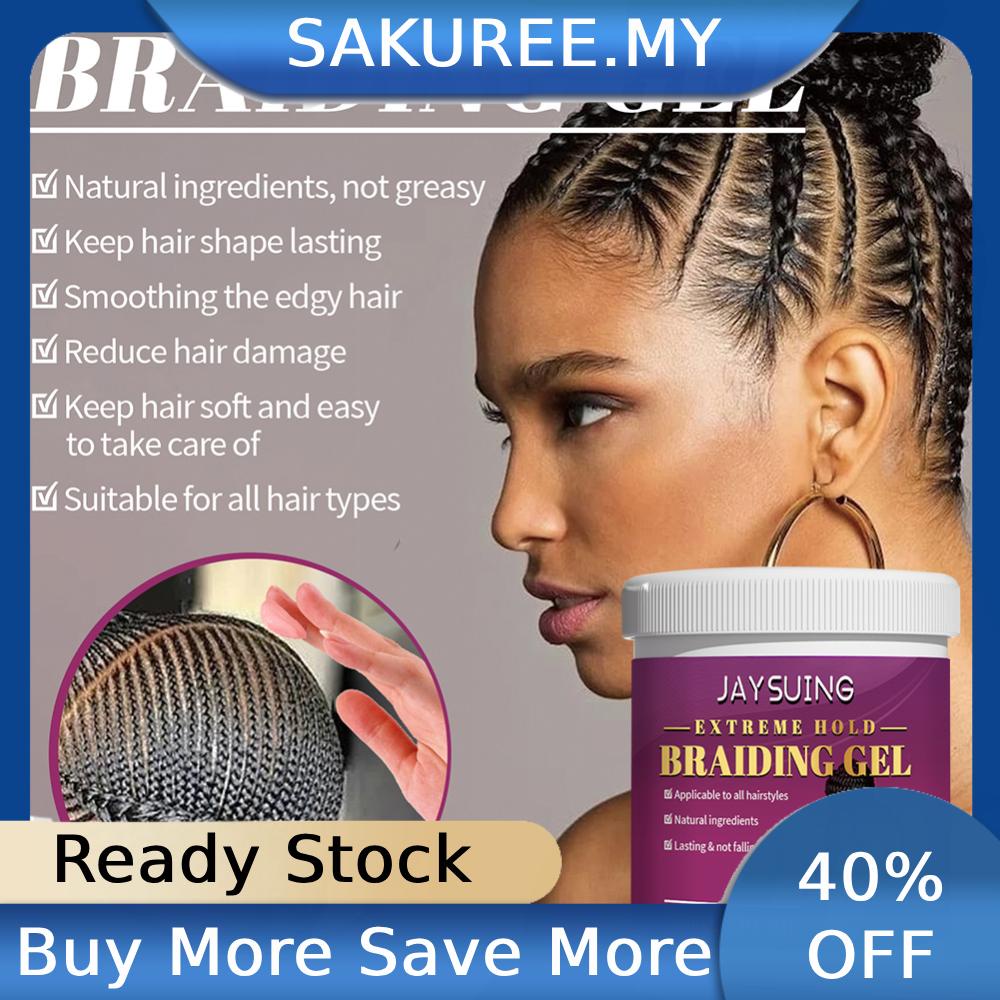 100g Braids Gel Edge Control Hair Braiding Gel Smooth Lasting Long for ...