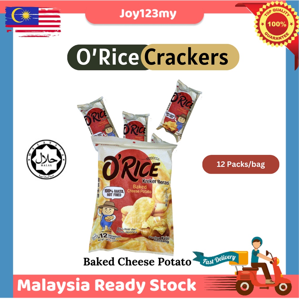 Joy123 O'Rice Crackers Seaweed/Cheese Potato/Natural Snow Flavor 12 ...