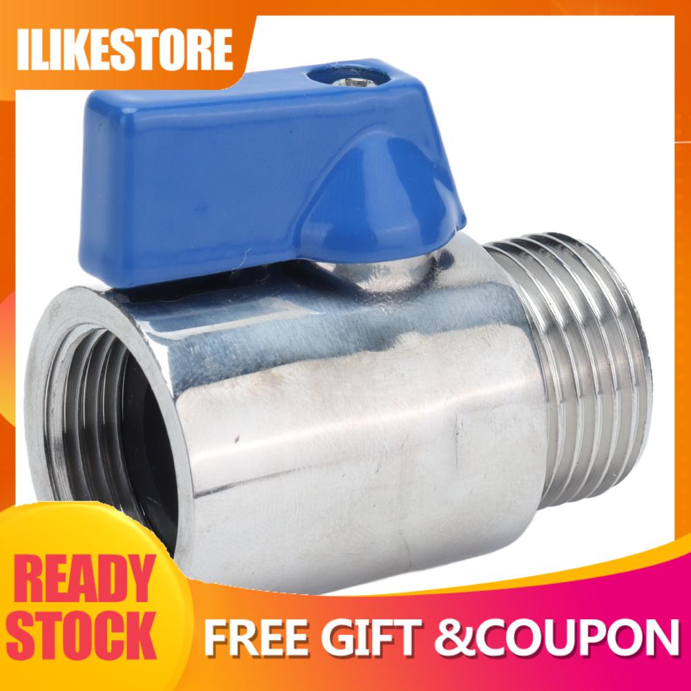 Ilikestore Inch Bsp Pn Mini Ball Valve Stainless Steel Sanitary Female To Shopee