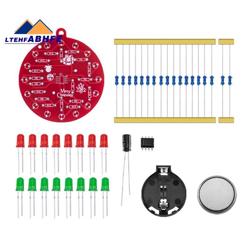 NE555 LED Blinking PCB Soldering DIY Kit Christmas Tree Decoration Red ...