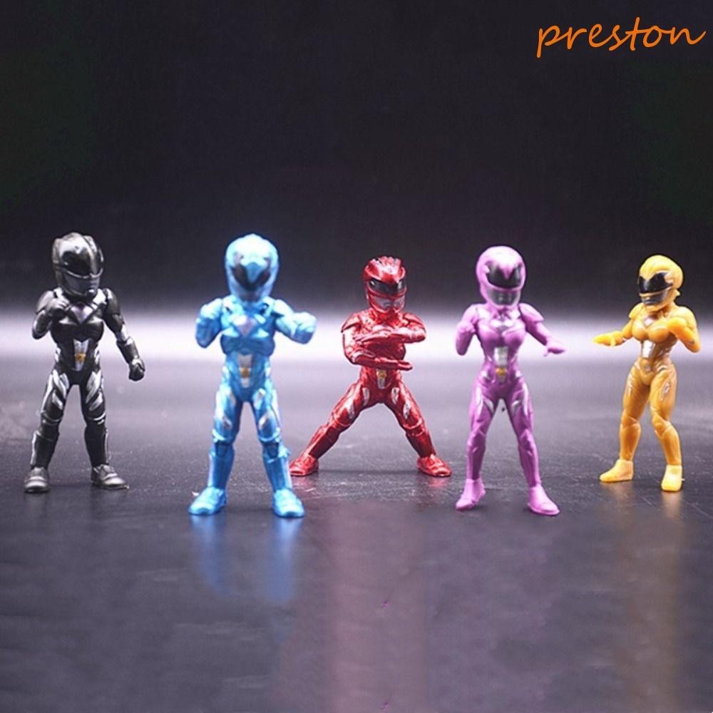 PRESTON Dinosaur Team Power Dolls, PVC Doll Model Toy Power Dinosaur ...