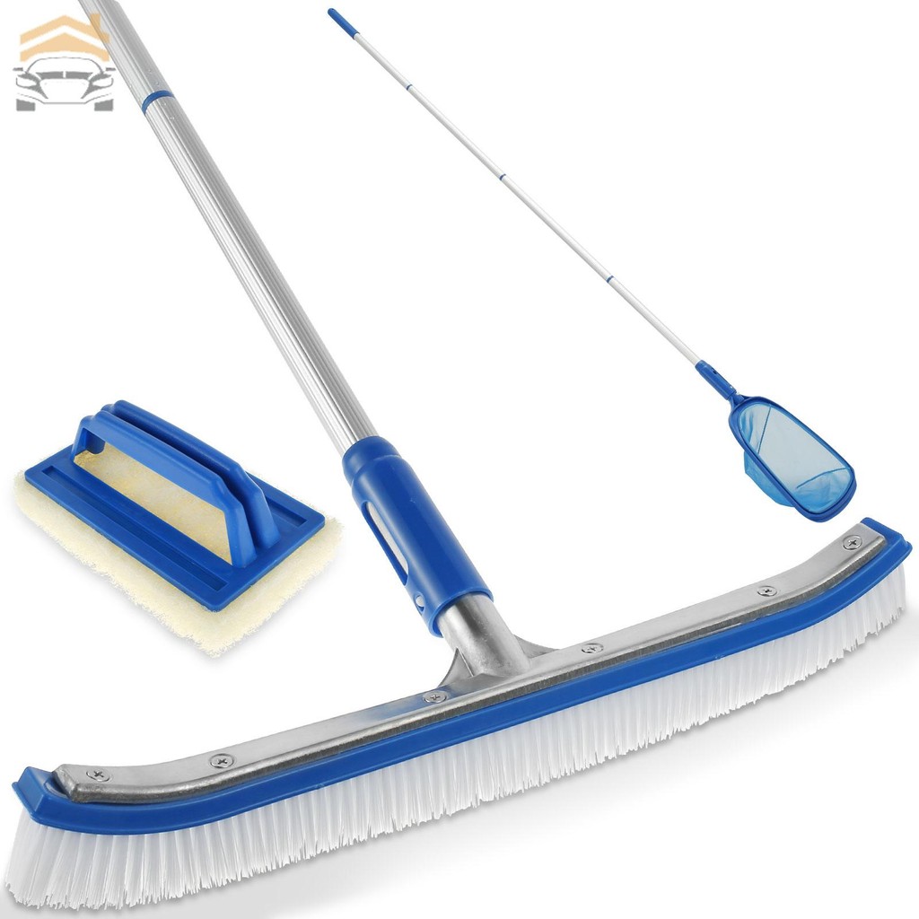 Swimming Pool Brush Set Portable Swimming Pool Cleaning Brush with 63in ...