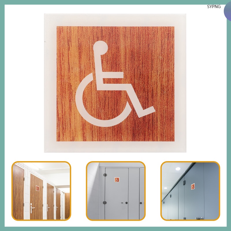 Wheelchair Sign Restroom Door Sign Disability Restroom Sign Wheelchair